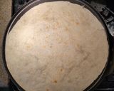 A picture of step 3 of Quesadillas with Nopales, Oaxaca Cheese, and Tomatillo Salsa.