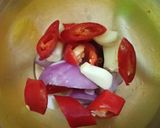 Gambar langkah 2 resipi 12:11:24 - TERUNG & KOBIS MASAK LEMAK PEDAS BERSAMA UDANG.