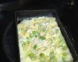 A picture of step 2 of Tamagoyaki - young sardine omelet.