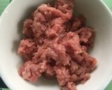Hình bước làm 1 của món Mắm chưng thịt băm