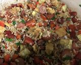 Foto del paso 4 de la receta: Arroz integral con salchicha y cecina