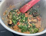 A picture of step 3 of Aubergine, spinach and chickpea curry.