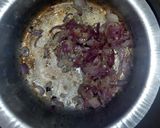 A picture of step 2 of Minced meat served with rice.