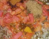 A picture of step 6 of Maghaz Masala or Brain Masala.