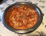 Une image de l'étape 9 de Farce / sauce aux courgettes, poivrons, feta et jambon cru.