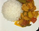A picture of step 8 of Chicken Jalfrezi.