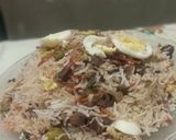 A picture of step 5 of Chinese Biryani.