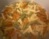 A picture of step 1 of Bacon Cheddar Ranch Pasta Salad.