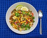 A picture of step 2 of 4 min Chola Makha or Black Chana Chaat.