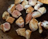 A picture of step 2 of Jacket Potato filled with Chicken in Peppercorn Sauce. 🤩.