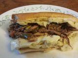 Crock pot Chicago style Italian beef sandwich