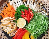 Hình bước làm 1 của món Gỏi Nấm Chay