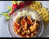 A picture of step 3 of Red sauce macaroni.