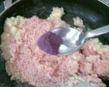 A picture of step 3 of Rose coconut laddu.