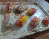 A picture of step 8 of Momos in fish design.