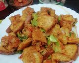 A picture of step 10 of Bread Masala Upma.