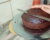 चॉकलेट चोको चिप्स केक (chocolate choco chips cake recipe in hindi) रेसिपी चरण 10 फोटो