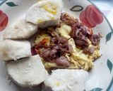 A picture of step 1 of Simple egg sauce and Boiled Yam.