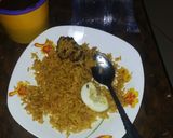 A picture of step 2 of Naija jellof.