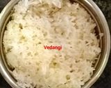 A picture of step 1 of Curd Rice with veggies.
