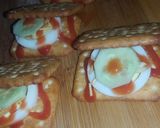 A picture of step 1 of Tea time Tuc snacks 😍.