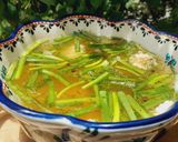 Hình bước làm 3 của món Canh bí đỏ nấu tôm nõn