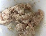 A picture of step 1 of Sesame Honey Chicken.