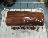 A picture of step 19 of Marbled Swiss Roll Filled with Cream and Strawberries with Chocolate.