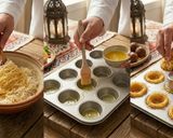 صورة لخطوة 2 من وصفة عش العيد المقرمش (كفتة محشية داخل قشور الكنافة الذهبية) 🌙🥩