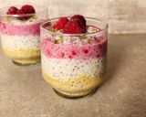 Foto del paso 6 de la receta: 🌈Chía pudding con avena trasnochada tres colores 🌈 Frambuesa, mango y coco 🌈