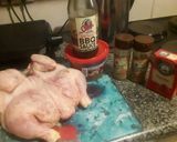 A picture of step 2 of BBQ Roast chicken with veggies.