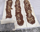 Foto del paso 1 de la receta: Rollitos de hojaldre rellenos de nutella y nueces
