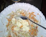 A picture of step 4 of Coselaw Salad.
