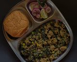 A picture of step 7 of Methi Keema Matar Masala.