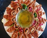 A picture of step 4 of Kibbeh Nayyeh with Oil, No Meat, No Machine 😋.
