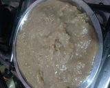 A picture of step 3 of Singhare ka Halwa.
