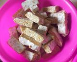 Gambar langkah 1 resipi Tempe goreng tepung.