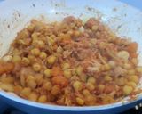 A picture of step 4 of Ropa vieja (chicken leftovers recipe).