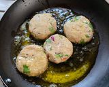 A picture of step 4 of Vegan Jackfruit Kabab Awadhi style.