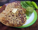 A picture of step 4 of Methi Palak Aaloo Paratha.