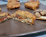 Foto del paso 9 de la receta: Pencas rellenas con varios jamones, champiñones y mascarpone