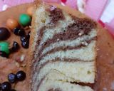 Foto langkah ke 11 dari resep Marmer cake ultah.