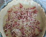 Une image de l'étape 3 de Quiche aux lardons.