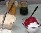 A picture of step 3 of Fruit Dalgona for kids.