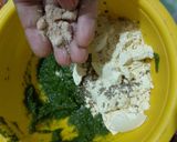 A picture of step 3 of Garlic Gathiya.
