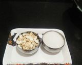A picture of step 1 of Cashew chikki.