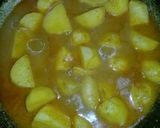 A picture of step 4 of Arvi Gosht.
