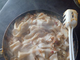 Fideos anchos, caseritos
