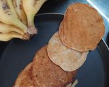 A picture of step 6 of Banana pancakes.