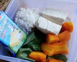 Foto langkah ke 1 dari resep MPASI 8 bln bubur keju sayur.